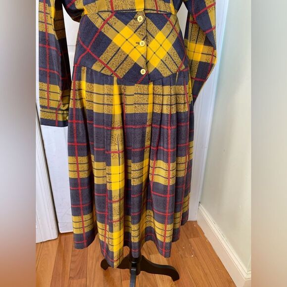 1980s/90s Vivienne Westwood Style Marvin Singer for Depeche Mode Drop Waist Dres - Picture 6 of 8